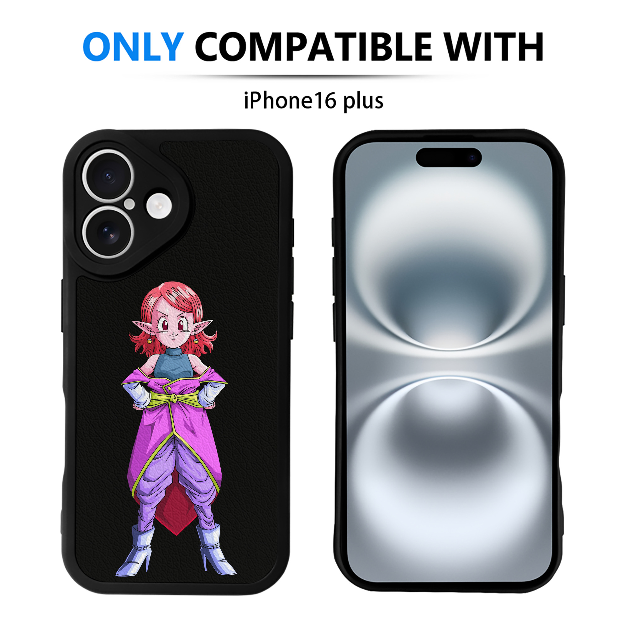 （画像用） ドラゴンボール DRAGON BALL 【iPhone 16シリーズ対応】シリコンスマホケース（レザー調） 材質：シリコン
